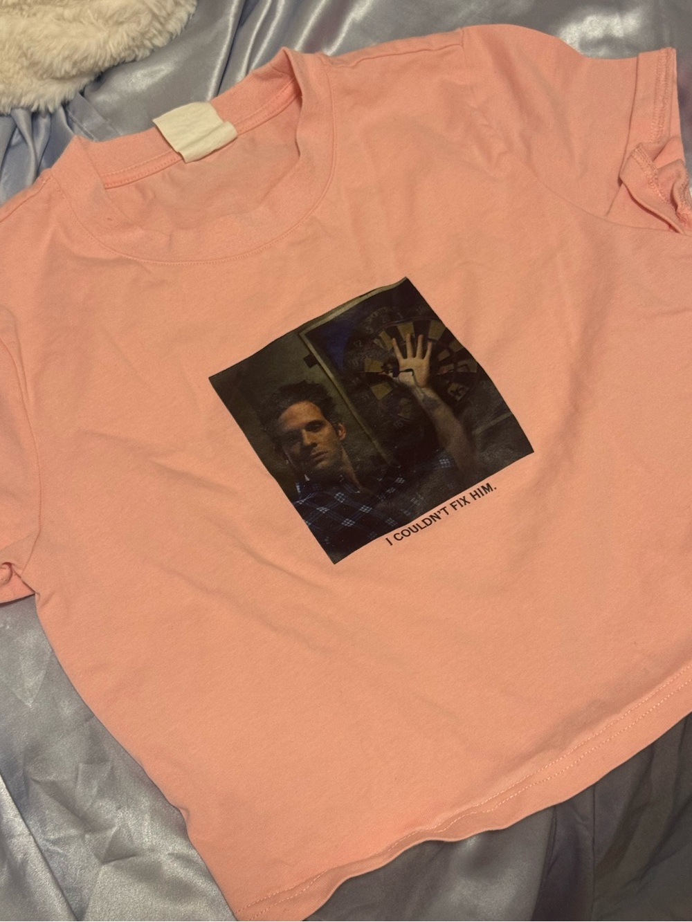 “I Couldn’t Fix Him” Funny It’s Always Sunny in Philadelphia Graphic Cropped Tee